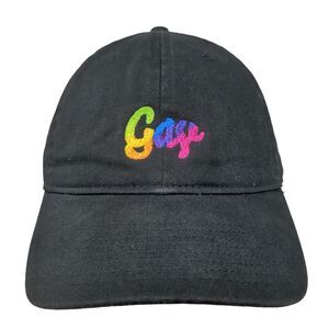 Gay Gradient Slideback Hat Black One Size Embroidered Brockhampton